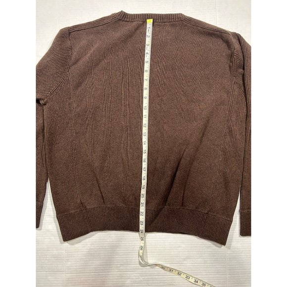 Levi's Brand Mens Brown Crewneck Long Sleeve‎ Sweater Large - Picture 4 of 7